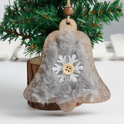 

Gobestart Snowflake Wood Embellishments Rustic Christmas Tree Hanging Ornament Decor