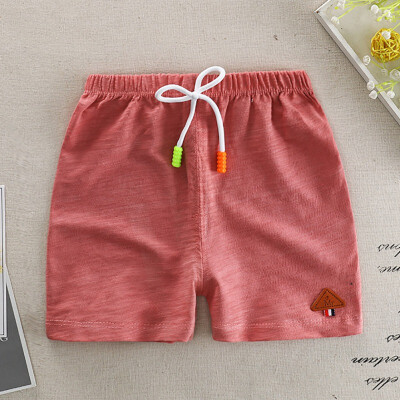 

Summer Casual Boys Shorts Children Cotton Beach Wear Loose Bottom Short Trousers Beach Shorts