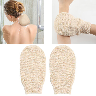 

〖Follure〗Natural Bamboo Fiber Bath Exfoliating Glove Scrubber Washcloths Bathing Glove