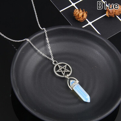 

1 Pcs New Fashion Women Crystal Hexagon Pentagram Pendant Necklace Women Necklaces Jewelry Star Necklace