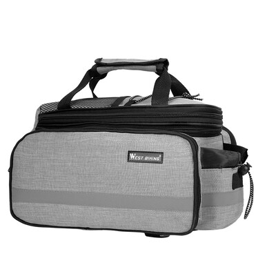 

Bicycle Bike Rear Rack Seat Bag Pannier Reflective Trunk Pack Waterproof 10-25L