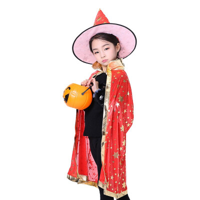 

Halloween Witch Cloak Witch Hat Halloween Cosplay Costume Masquerade Performance Cloak