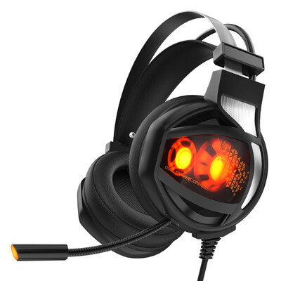 

V9 USB Wired Gmaing Headset Virtual 71 Surround Sound Dual Moving Coil Over Ear Headphone with Flexible Microphone Volume Control
