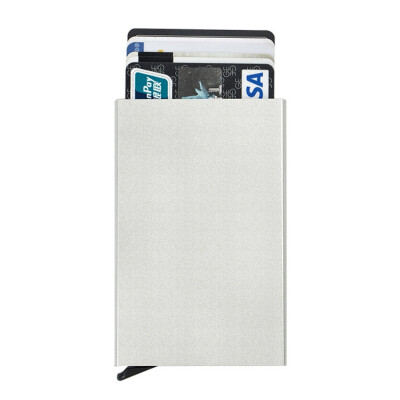 

Aluminum ID Credit Card Holder Organizer Wallet Pouch Portable Slim Automatic Pop-up Credit Card Case