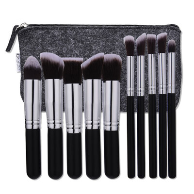 

10Pcs Makeup Brush Sets Tools Cosmetic Brush Foundation Eyeshadow Eyeliner Lip Powder Brush Pinceau MaquillageCosmetic Bag