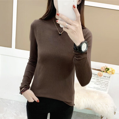 

Sweater Women Long Sleeve Turtleneck Winter Autumn Sweaters Solid Korean Fashion Female Pullover Jumper Truien Dames