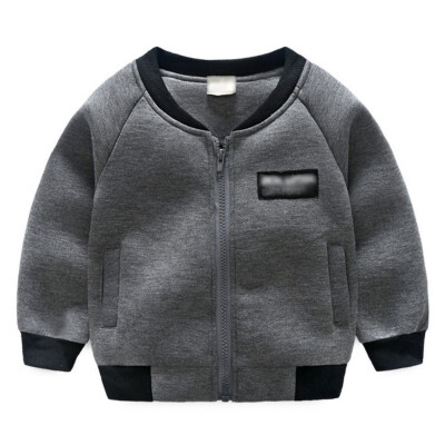 

2019 New Autumn Baby Boy Outerwear Letter Print Casual Sweatshirt Kids Jacket Outfits Tops