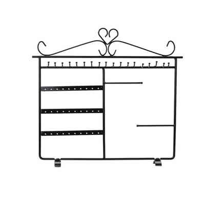 

10Hooks48HolesEarringsNecklaceEarStudsJewelryDisplayRackMetalStandOrganizerHolder