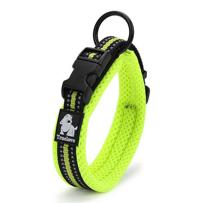 

Adjustable Pet Soft Comfy Reflective Dog Collar Breathable nylon Mesh QFY