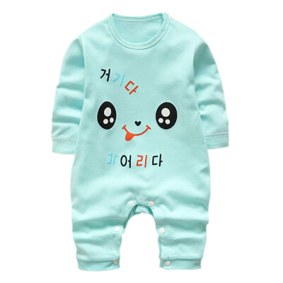 

Autumn Baby Boy Girl Clothes Casual Cartoon Animal Print Romper Infant Long Sleeve Children Rompers Jumpsuit Outfits