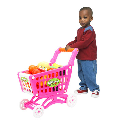

Gobestart Shopping Carts Fruit Vegetable Pretend Play Children Kid Educational Toy RD
