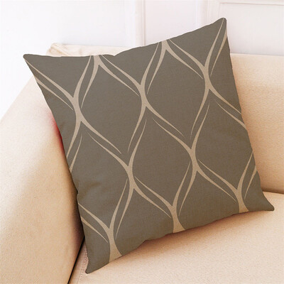 

Gobestart Line Pattern Pillowcase Linen Sofa Cushion Cover Home Decoration Pillowcase