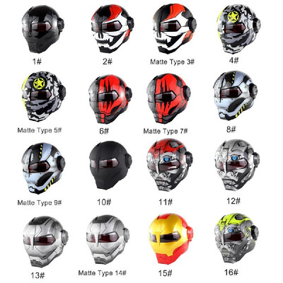 

Personality motorcycle helmet soman515 iron man full face helmet retro style Transformers face helmet