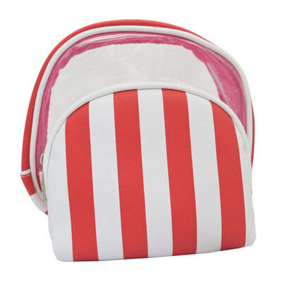 

Tailored 2Pcs Women Marble Striped Leather Handbags Cosmetic Bags Makeup Pouch Purses
