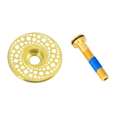 

Bicycle Titanium Alloy Handlebar Stem Bar Cap Bike Fork Headset Screw Thread