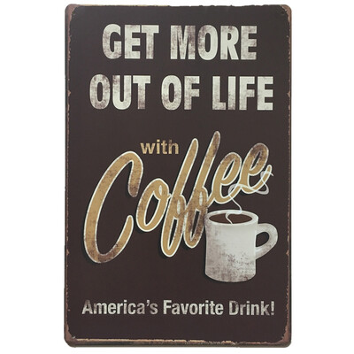 

Gobestart Vintage Metal Tin Sign Poster Plaque Bar Pub Club Cafe Home Plate Wall Decor Art
