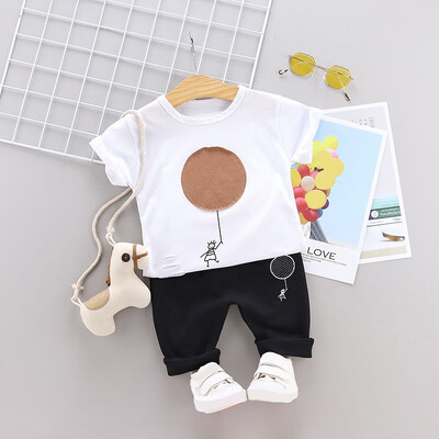 

Summer Baby Boys Clothing Sets Kids 2PCS Print Short-sleeved Shirt Pant Casual Children Baby Children Sets