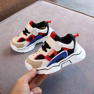 

Children Casual Shoes Fashionable PU Leather Boy Girl Soft Sole Sports Sneakers