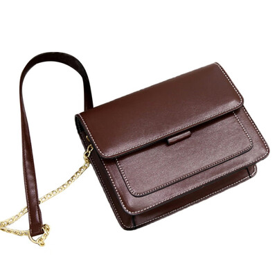 

Fashion Small Crossbody Bags For Women PU Leather Shoulder Messenger Bag For Girl Hasp Ladies Solid Flap Bag