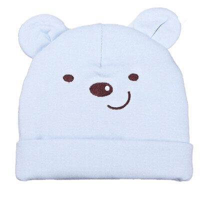 

Baby Hat Knit Cotton Cartoon Bear Print Baby Caps For Boys Girls Spring Autumn Winter Childrens Hats Child Beanie