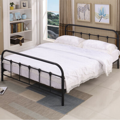 

Gobestart Metal Bed Frame With Black Ball Headboard And Footboard The Rustic Style