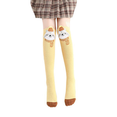 

2-12Y Kids Cartoon Cute Cotton Socks Bear Animal Baby Cotton Socks Knee High Long Leg Warmers Socks Boy Girl Children Socks