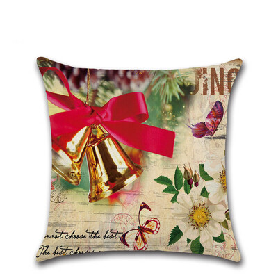 

Tailored Merry Christmas Pillow Cases Linen Sofa Cushion Cover Home Decor