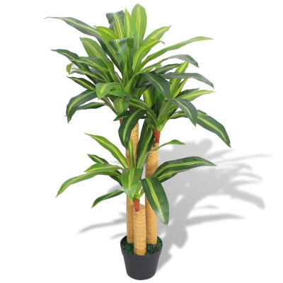 

Artificial Dracaena Plant with Pot 394" Green