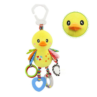 

Siaonvr Baby Stroller Hanging Toy Plush Animal Rattle Bed Bell Infant Baby Toy