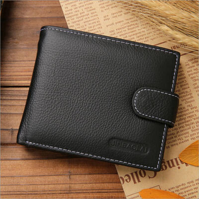 

AU Stock Mens Leather Money Clip Slim Wallet ID Credit Card Holder Coin Purse