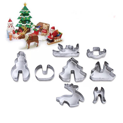 

3D Christmas Stereo Cookies Cake Molds Stainless Steel Cookies Molds