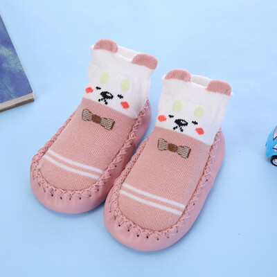 

12 Kinds 2Pcs Autumn Baby Stock Casual Fashion Children Cute Cartoon Slippers Kids Non-Slip Cotton Floor Socks