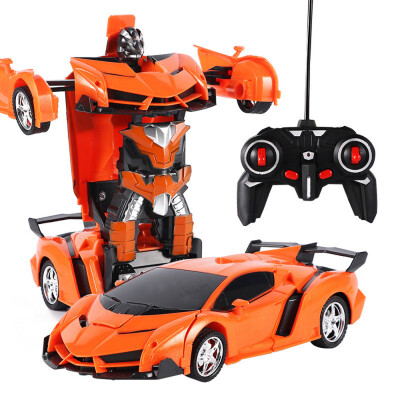 

〖Follure〗118 Electric Remote Control Car1 Button Remote Control Deformable Vehicle Robot