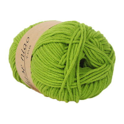 

Gobestart 1PC 50g Chunky Colorful Hand Knitting Baby Milk Cotton Crochet Knitwear Wool A