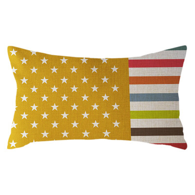 

〖Follure〗Minimalist National Flag Pillow Case Linen 30x50cm Cushion Cover Home Decor