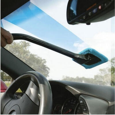 

Car Window Long Handle Cleaning Wash Dust Towel Handy Washable Brush Washer New