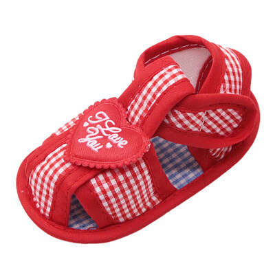 

0-18M 3 Colors First Walkers Hot Sale Newly Fashion Baby Girls Soft Breathable Cute Shoes Infant Kids Plaid Toddler Shoes