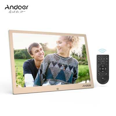 

Andoer 12inch LED Digital Photo Frame 1280 800 Resolution Support 1080P Video Random Play Aluminum Alloy with Remote Control C