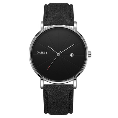 

〖Follure〗Fashion Simple Simple Casual Calendar Business Leather With Strap Mens Watch