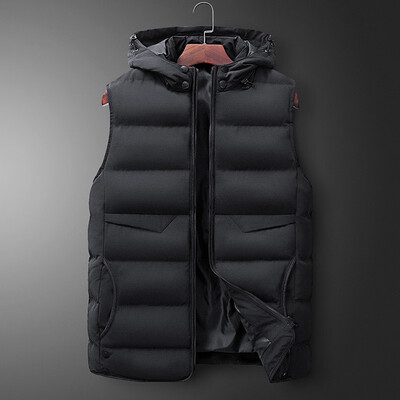 

Toponeto Fashion Men Autum Winter Solid Outwear Vest Jacket Tops Blouse