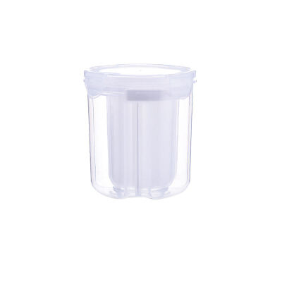 

Plastic Food Storage Box Dried Grains Tank food container with Pour Lids Built-in compartment box for Kitchen accesories