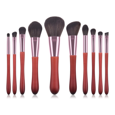 

10Pcs Makeup Brush Set Foundation Brush Eyeshadow Brush Lip Brush Blush Brush Lip Brush Kit