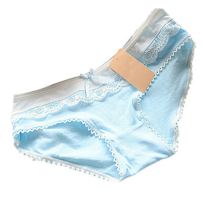 

Lovely Briefs Womens Multi-Color Cotton Soft Lace Bow-knot Underwear Briefs Knickers