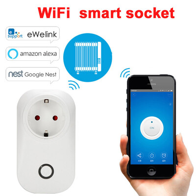 

Smart WiFi Wireless Socket 10A 2200W Power Supply EU Plug for IOS Android Phone Remote Control