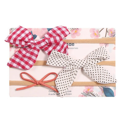 

New Cute Children Girl Floral Pattern Bowknot Design Elastic Hair Accessory Band Rope Ponytail Holder Headbands