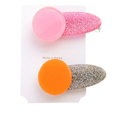 

Children Concise Casual All-match Sparkle Hair Clip Baby Girls Hair Clip Girl Hair Decoration