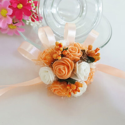 

Creative Artificial Wrist Flower Bridesmaid Sisters Hand Flowers Artificial Bride Flowers Wedding Decoration Flower