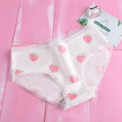 

New Womens Comfort Brief Japanese Style Cartoon Pattern Low-Rise Brief Lingerie Underwear Female clothes