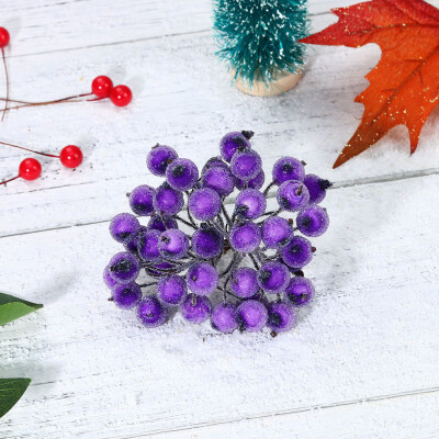 

JPGIF DIY Christmas Simulation Berry Small Particles Artificial Foam Cream Berry