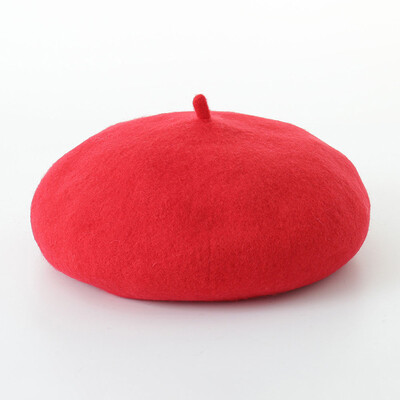 

1 Piece Beret Wool headdress Warm Solid Color Beanies Cap Hats Vintage Hat
